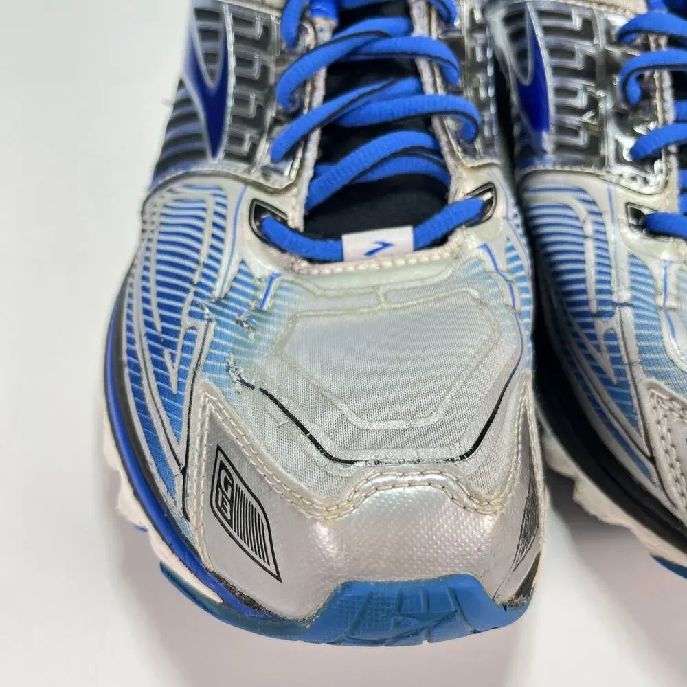 Brooks Glycerin 13 Blue Silver Athletic Neutral Running Shoes Men's Size 10.5 - Picture 9 of 12